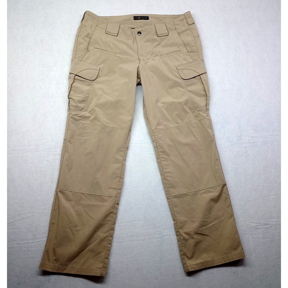 5.11 Tactical Other - 5.11 Tactical Cargo Pants Khaki Tan Ripstop Utility‎ Mens 16 Regular flaws